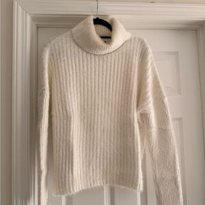 Cream turtleneck sweater